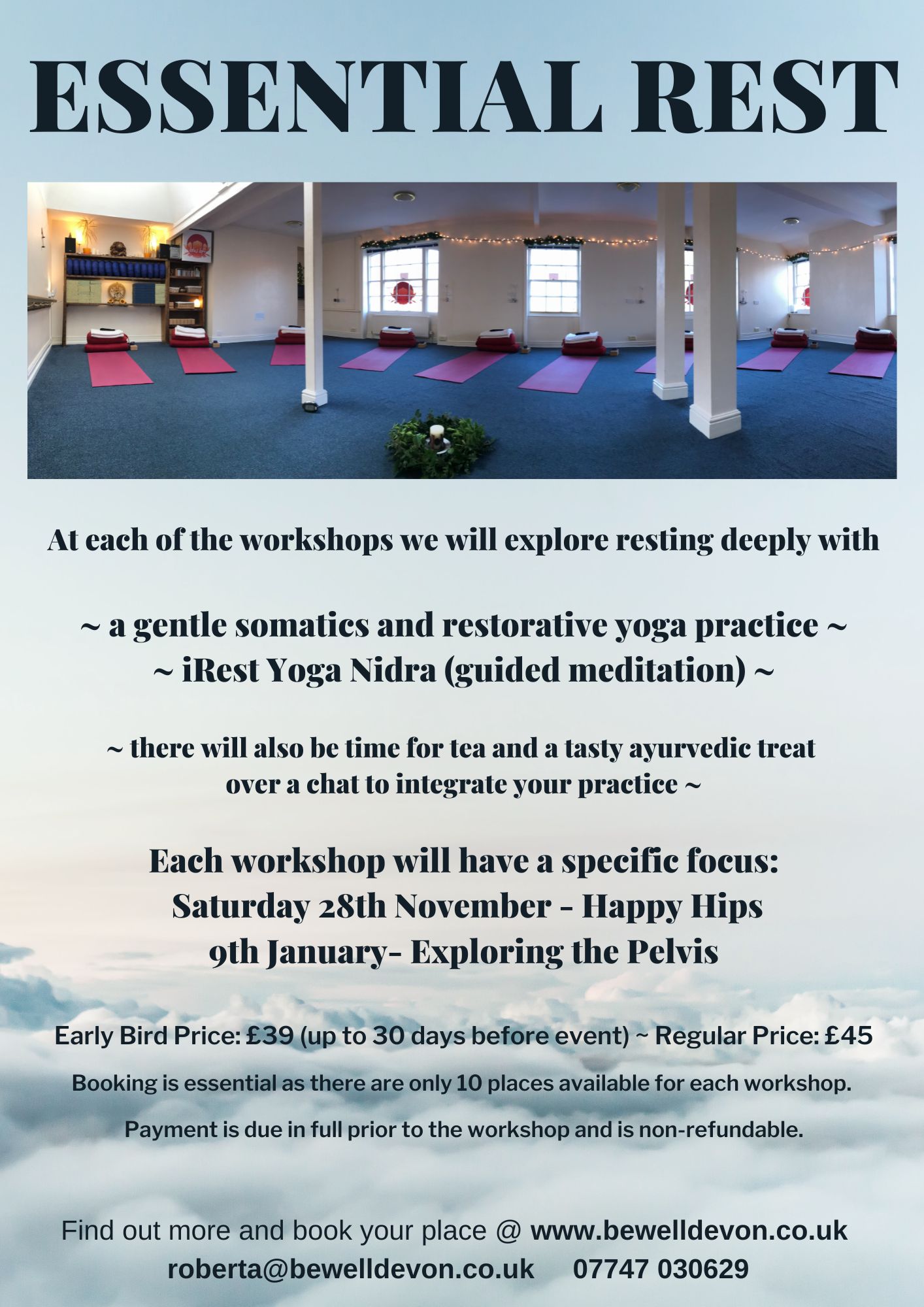 Essential Rest Yoga & Somatics Workshop ~ January 2027